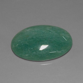 Avventurina Verde naturale da 23.34 ct, Taglio ovale, Opaco