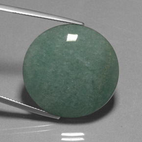 Avventurina naturale verde da 40,01 ct, taglio ovale, opaco