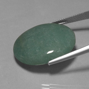 Avventurina naturale verde da 40,01 ct, taglio ovale, opaco