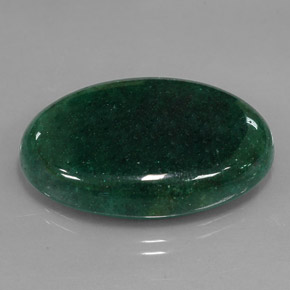 Avventurina Verde naturale da 34.82 ct, Taglio ovale, Traslucido