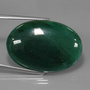 Avventurina Verde naturale da 47.23 ct, Taglio ovale, Traslucido