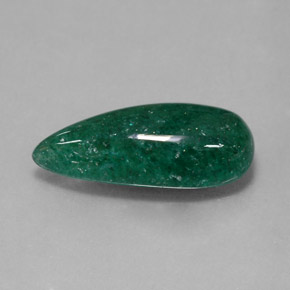 Avventurina naturale verde da 6,65 ct, trasparente, trasparente/traslucido