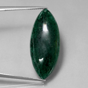 Avventurina naturale verde da 18,21 ct, trasparente, trasparente/traslucido