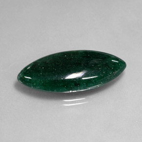 Avventurina naturale verde da 18,21 ct, trasparente, trasparente/traslucido