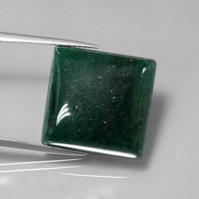 Avventurina Verde naturale da 19.54 ct, Quadrato, Traslucido