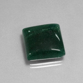 Avventurina naturale verde da 17,44 ct, quadrato, traslucido