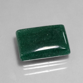 Avventurina naturale verde da 20,33 ct, baguette, traslucido