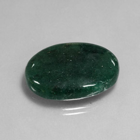 Avventurina naturale verde da 19,10 ct, taglio ovale, traslucido