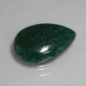Avventurina Verde naturale da 20.96 ct, Forma a pera, Traslucido