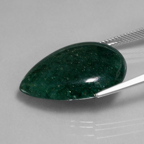 Avventurina Verde naturale da 20.96 ct, Forma a pera, Traslucido