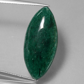 Avventurina naturale verde da 11,17 ct, marchesa, opaco