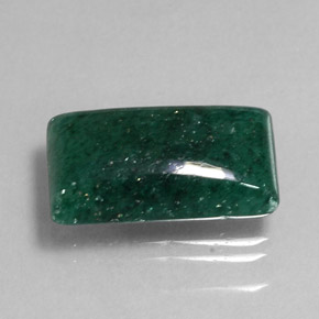 Avventurina naturale verde da 9,45 ct, trasparente, trasparente/traslucido