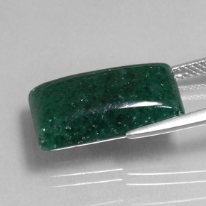 Avventurina naturale verde da 9,45 ct, trasparente, trasparente/traslucido
