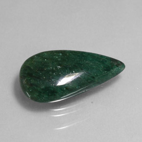 Avventurina naturale verde da 10,10 ct, trasparente, trasparente/traslucido
