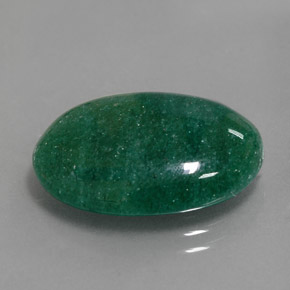 Avventurina Verde naturale da 11.32 ct, Taglio ovale, Traslucido