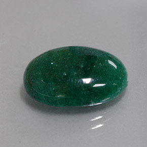 Avventurina Verde naturale da 11.07 ct, Taglio ovale, Traslucido