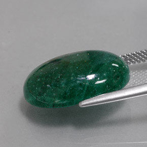 Avventurina Verde naturale da 11.07 ct, Taglio ovale, Traslucido