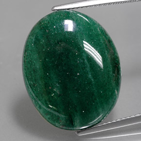 Avventurina Verde naturale da 15.91 ct, Taglio ovale, Traslucido