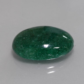 Avventurina naturale verde da 10,36 ct, taglio ovale, traslucido