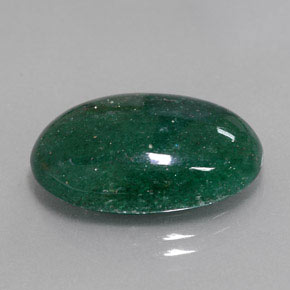 Avventurina naturale verde da 14,64 ct, taglio ovale, traslucido
