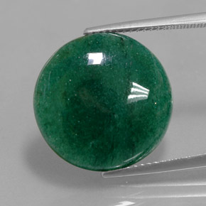 Avventurina Verde naturale da 12.28 ct, Taglio rotondo, Traslucido