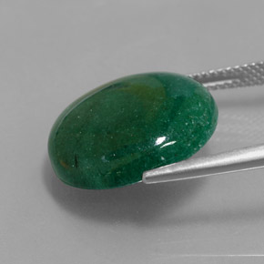 Avventurina Verde naturale da 12.28 ct, Taglio rotondo, Traslucido