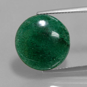 Avventurina Verde naturale da 9.10 ct, Taglio rotondo, Traslucido