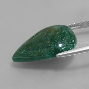 Avventurina Verde naturale da 16.78 ct, Forma a pera, Traslucido