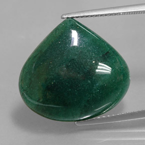Avventurina Verde naturale da 14.93 ct, Forma a pera, Traslucido