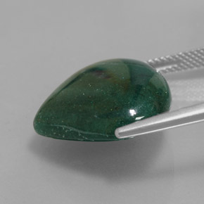 Avventurina Verde naturale da 14.93 ct, Forma a pera, Traslucido