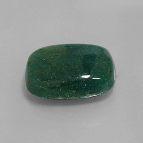Avventurina naturale verde da 13,91 ct, taglio a cuscino, traslucido