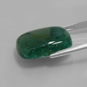 Avventurina naturale verde da 13,91 ct, taglio a cuscino, traslucido