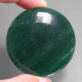 Avventurina Verde naturale da 93.74 ct, Taglio rotondo, Traslucido