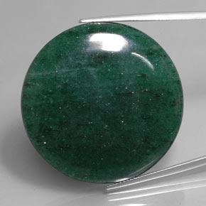 Avventurina naturale verde da 71,30 ct, taglio rotondo, traslucido