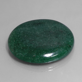 Avventurina naturale verde da 71,30 ct, taglio rotondo, traslucido