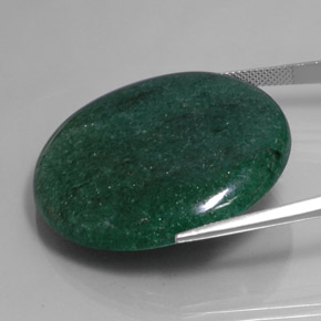 Avventurina naturale verde da 71,30 ct, taglio rotondo, traslucido