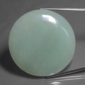 Avventurina Verde brillante naturale da 82.68 ct, Taglio rotondo, Traslucido