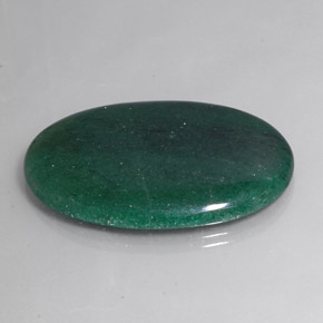 Avventurina Verde naturale da 64.60 ct, Taglio ovale, Traslucido