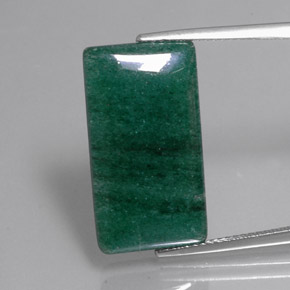 Avventurina Verde naturale da 12.79 ct, Taglio a baguette, Traslucido