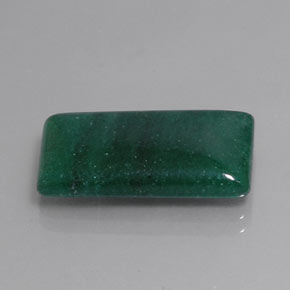 Avventurina Verde naturale da 12.79 ct, Taglio a baguette, Traslucido
