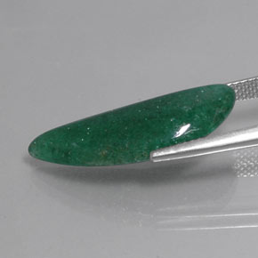 Avventurina naturale verde da 6,85 ct, forma fantasia, traslucido
