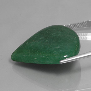 Avventurina Verde naturale da 49.57 ct, Forma a pera, Traslucido