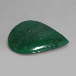 Avventurina Verde naturale da 46.12 ct, Forma a pera, Traslucido