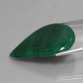 Avventurina Verde naturale da 46.12 ct, Forma a pera, Traslucido