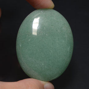 Avventurina naturale verde da 95,09 ct, taglio ovale, opaco