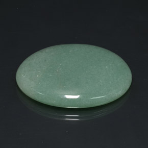 Avventurina naturale verde da 95,09 ct, taglio ovale, opaco