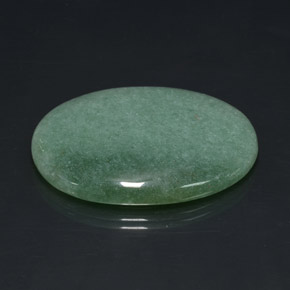 Avventurina naturale verde da 66,33 ct, taglio ovale, opaco