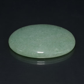 Avventurina naturale verde da 102,50 ct, taglio ovale, opaco