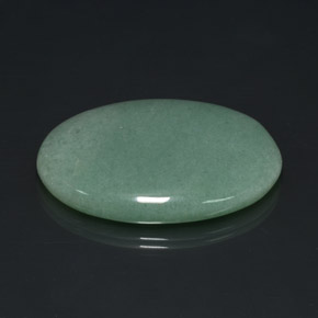 Avventurina naturale verde da 80,23 ct, taglio ovale, opaco