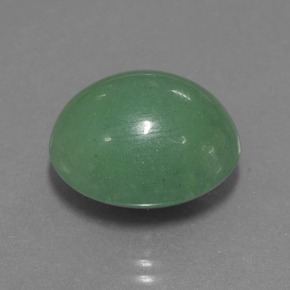 Avventurina naturale verde da 17,82 ct, taglio ovale, traslucido